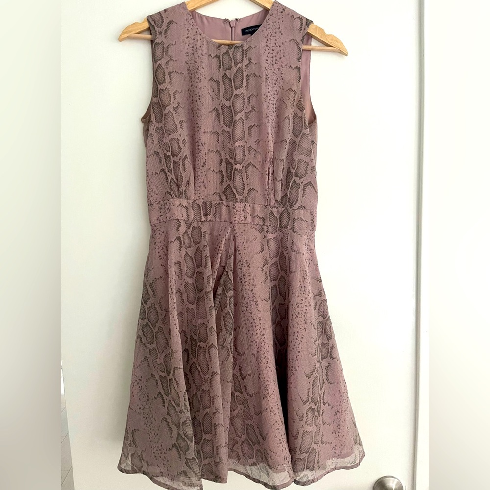 French Connection snake print dress